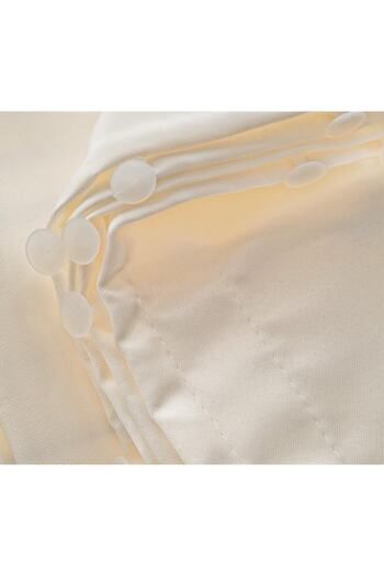 ALTINPAMUK Luxury Satin Sunshade Curtain Cream Enxboy Optional