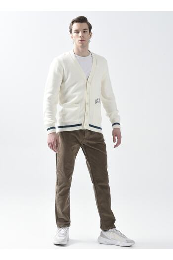 Lee Cooper High Waist Comfortable Beige Men's Chino Pants 231 Lcm221005 Ricky Beige
