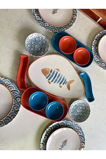 Keramika Koi 19 Piece Breakfast Set for 4 People