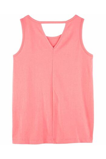Carter's Girl's Pineapple Patterned T-shirt Sleeveless Orange