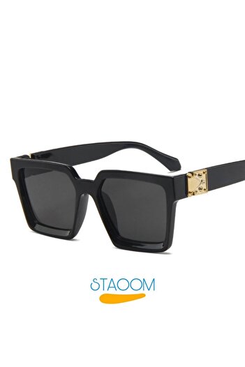 STAOOM Gold Detailed Unisex Stylish Sunglasses