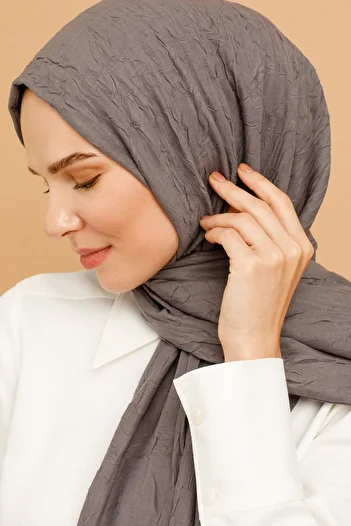 FRESCO SCARFS Women's Hijab Bamboo Scarf Shawl*smoked