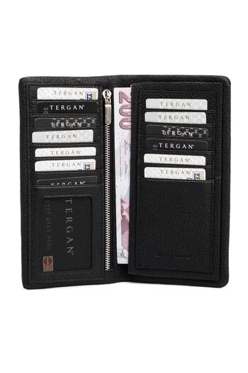 Tergan Black Leather Men's Wallet 01631a6f