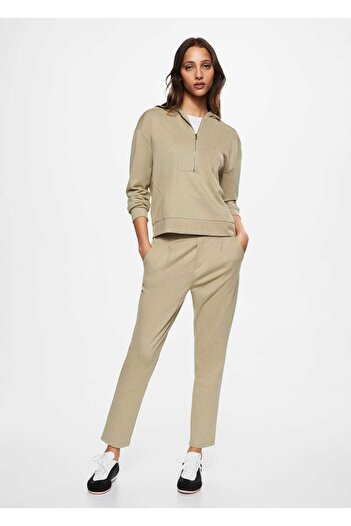 MANGO Woman Παντελόνι Jogger με τσέπες