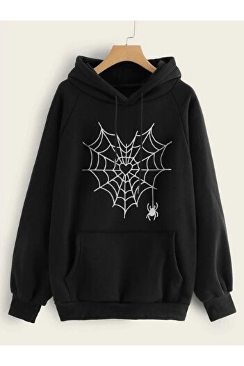 DENİKK Spider Web Gothic Hoodie