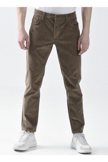 Lee Cooper High Waist Comfortable Beige Men's Chino Pants 231 Lcm221005 Ricky Beige