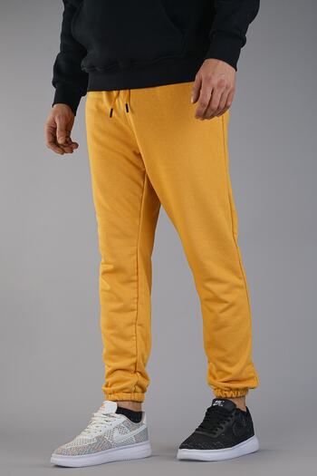 bombe Men's Mustard Sweatpants 3 Thread