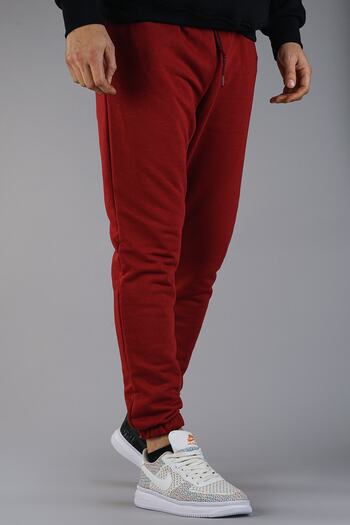 bombe Men's Claret Red Sweatpants 3 Thread