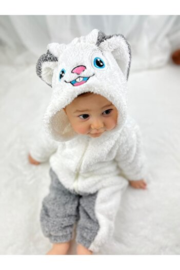 Minizade Welsoft Plush Zippered Winter Rabbit Baby Girl Sleeping Bag
