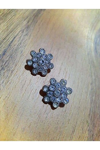İMREN AKSESUAR Free Nickel Rhinestone Button - 2 cm Strap Coated, 2 Pcs Tas1007