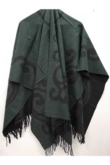 Lavinya Women's Winter Double-Sided Poncho Shoulder Shawl