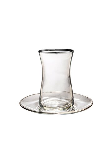 KCD Soprano Platinum 12-Piece Tea Cup Set for 6 People