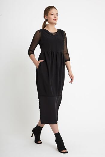 VERDA Tulle Detailed Long Dress