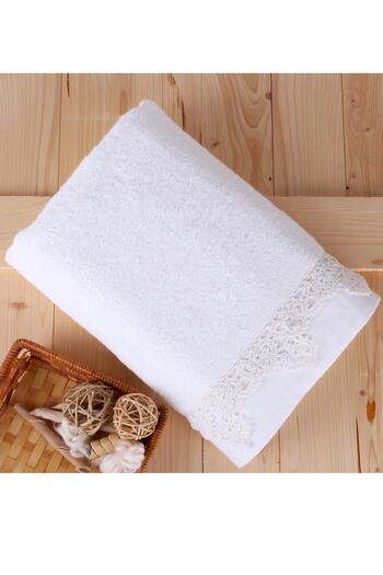 Baveno Hand Knitted Lacy Bamboo 76x137 Towel