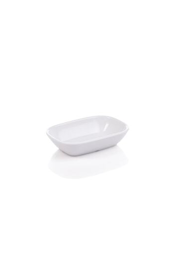 FAYA HOME Tria Melamine Square Boat Plate 17x12 cm 6 Pieces