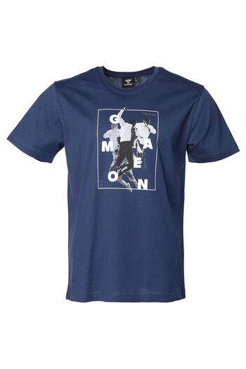 hummel Ανδρικό T-Shirt με λαιμόκοψη Galıo Navy Blue 911658 -2223