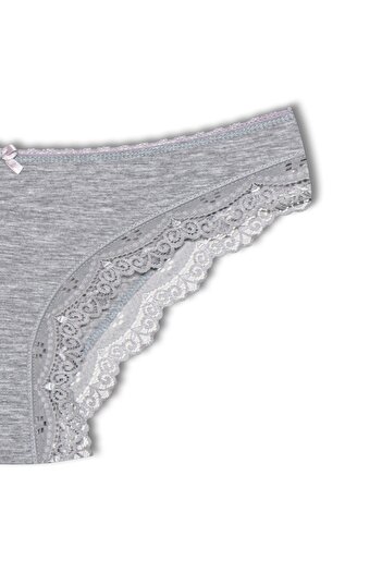 HNX Lace Gray Elegant Rubber Panties