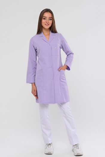 Uniprom Lilac Women's Work Apron - Cleaning and Rolling Cook Intern