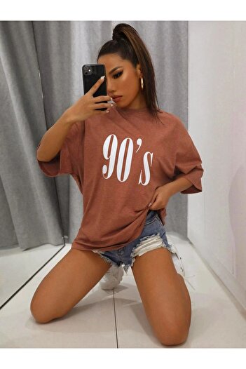 Machetta Γυναικείο μπλουζάκι με στάμπα 90's Oversize