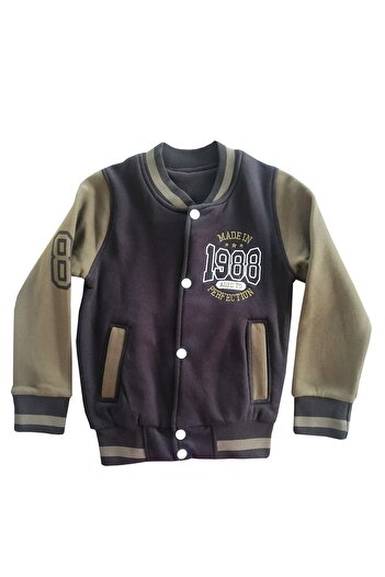 KidToKid 6-9 Years Old Boy's Elastic Waist College Coat 2364 Khaki