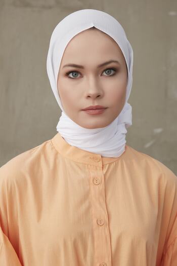 Gülsoy Premium Women's Optical White Jazz Shawl - 184