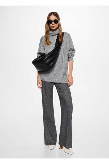 MANGO Woman Pulover cu gât topit