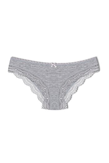 HNX Lace Gray Elegant Rubber Panties