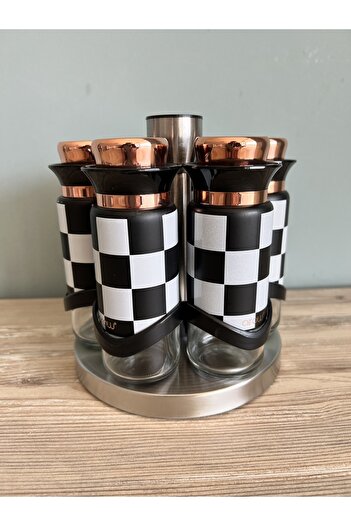 AROW 6-Piece Checkered Spice Set Tr-3740