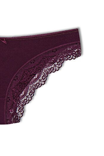 HNX Lace Purple Elegant Rubber Panties