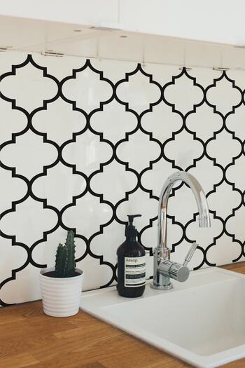 DECORIO HOME Mutfak Tezgah Arası Fayans Kendinden Yapışkanlı Folyo Kaplama Sticker