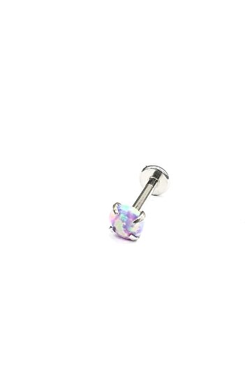 agbtasarım Doğaş Taş "dudak, Burun, Kıkırdak, Kulak", "medusa", "labret" Opal Taşlı Piercing (cerrahi Çelik)