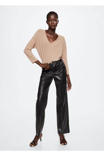 MANGO Woman V-NECK TEE
