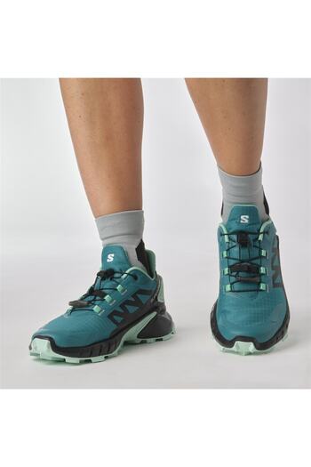 Salomon Supercross 4 W Blue Running Booties - Women, L 47119500 -27827