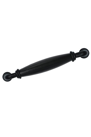 Porcellana Perla Mâner din porțelan Dulap Sertar Mobilier Bucătărie Mâner Copii Rubik 16 Cm (160 Mm )-negru-mat-negru-stk5104