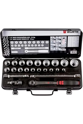 Würth Multi Socket Set 1/2i-10-32mm-23pcs
