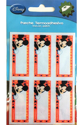 Disney Mickey Mouse Πανί Σχολική Στολή Ετικέτα Ράμμα με Μίκυ Μάους που κολλάει με σίδερο