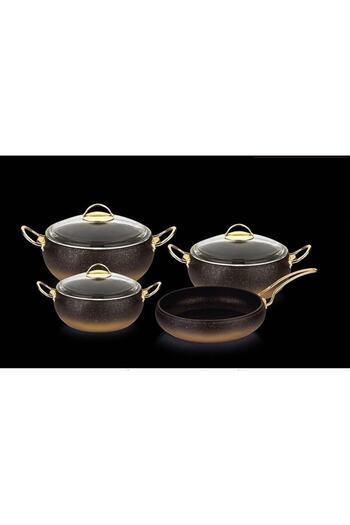 OMS 7 Piece Granite Globe Pot Set 3023 2016st0212201