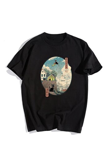 Touz Kiki Black Unisex Oversize T-shirt - Daily Little Witch