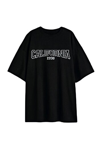 trendgar Μαύρο μπλουζάκι California Printed