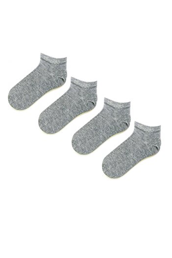Socks Stations Кутия с 4 чифта сиви чорапи