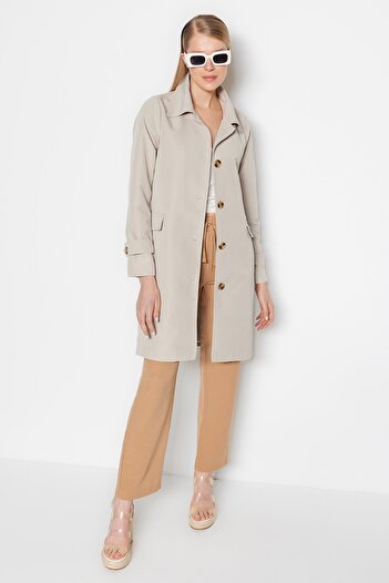 Trendyol Collection Tas Oversized Mono Closure Trenckot TWOAW23TR00007