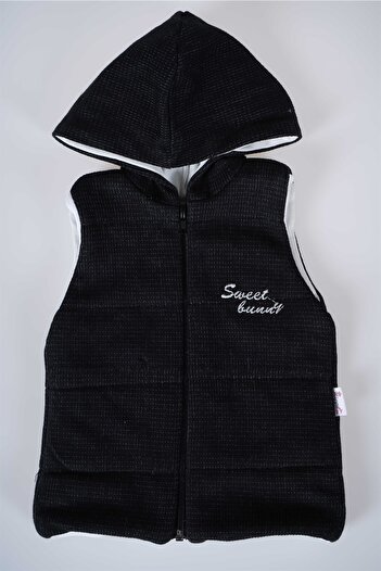 MİNİKO KİDS Hooded Zippered Baby Cotton Vest