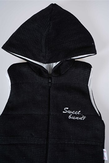 MİNİKO KİDS Hooded Zippered Baby Cotton Vest