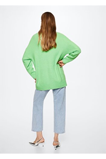 MANGO Woman Düğmeli Oversize Hırka