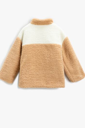 Koton Girl's Camel Hair Jacket 3WKG20006AK