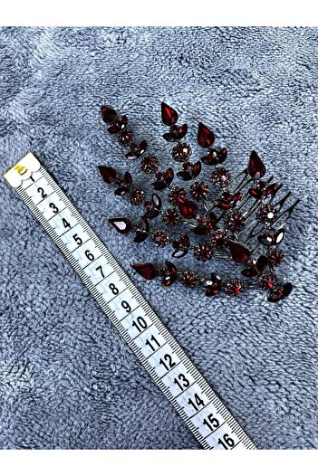 Hobigram Burgundy Single Petal Helen Model Henna Crown Hair Accessory – Other Hair Accessories, Stylish Design – Other