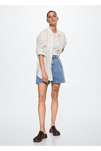 MANGO Woman Round Neck Basic T-Shirt