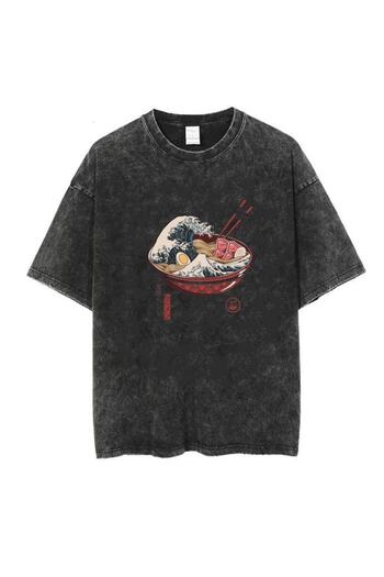 Touz Niiss Boutique Washed Eat Art Unisex Vintage T-shirt