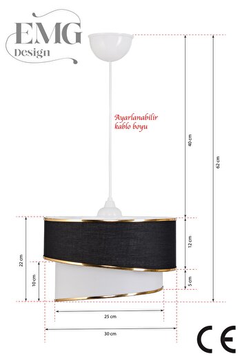 Emg DesiGn Kumaş Galaksi Modern Pasta Avize Yatak Odası Çocuk Odası