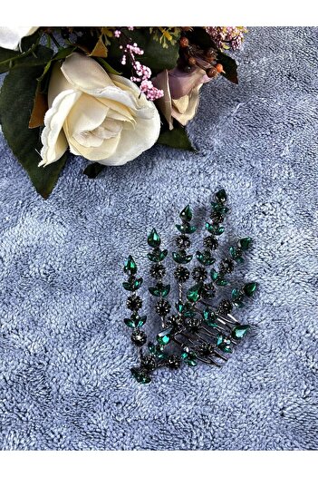 Hobigram Green Single Petal Helen Model Henna Crown Hair Accessory – Other Hair Accessories, Stylish Design – Other